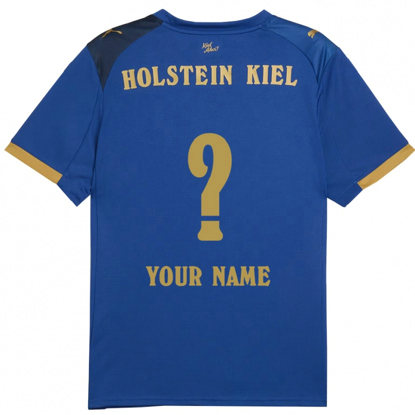 Danxen Kinder Ihren Namen #0 Blau Gold Heimtrikot Trikot 2025/26 T-Shirt Schweiz