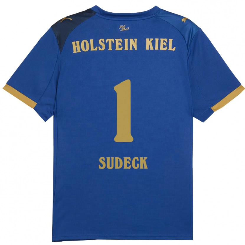 Danxen Kinder Thore-Liam Sudeck #1 Blau Gold Heimtrikot Trikot 2025/26 T-Shirt Schweiz
