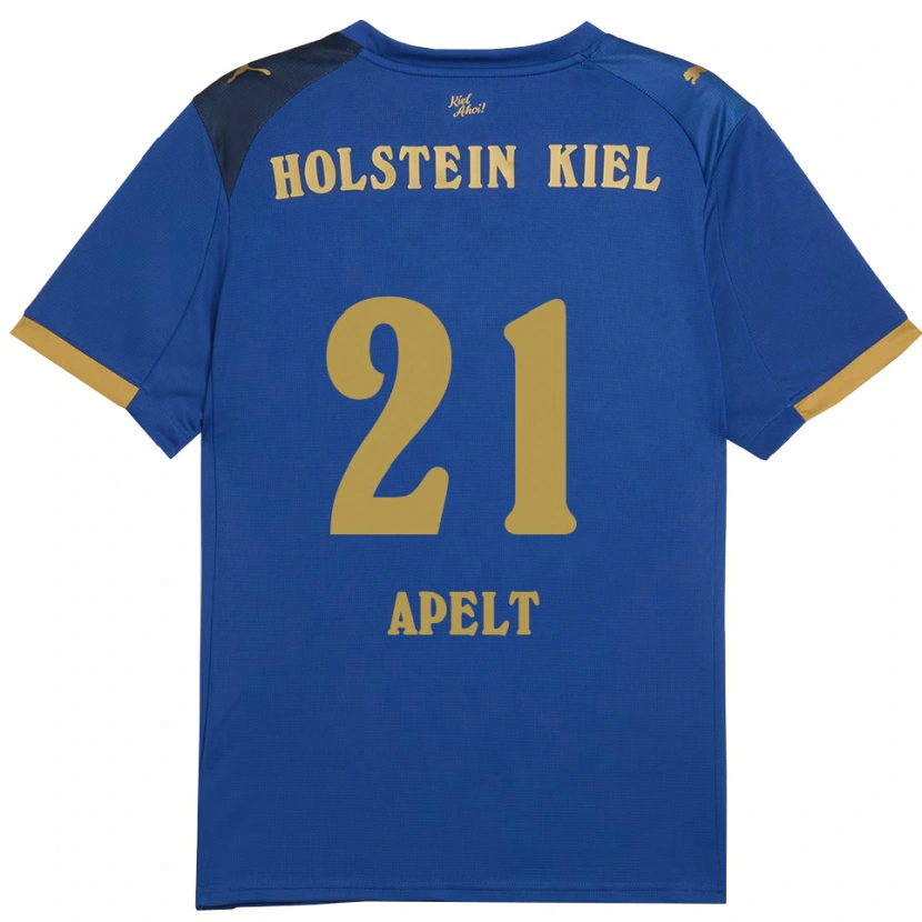 Danxen Kinder Maximilian Apelt #21 Blau Gold Heimtrikot Trikot 2025/26 T-Shirt Schweiz