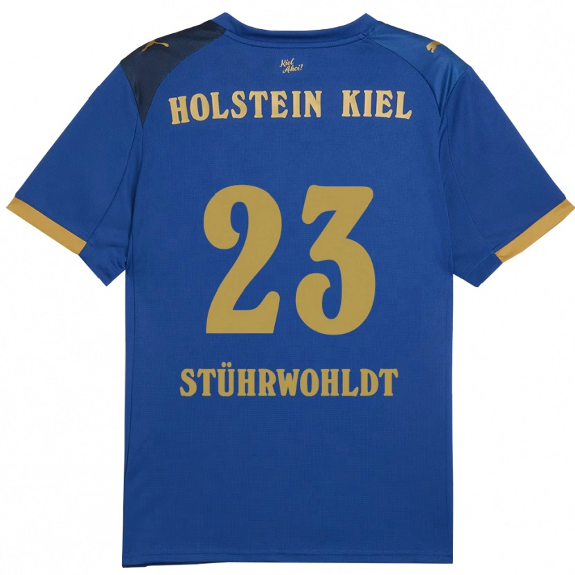 Danxen Kinder Timon Stührwohldt #23 Blau Gold Heimtrikot Trikot 2025/26 T-Shirt Schweiz