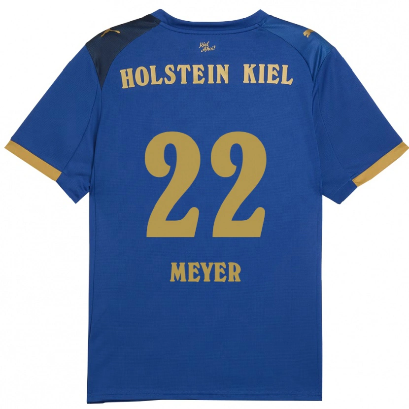 Danxen Kinder Mätthi Meyer #22 Blau Gold Heimtrikot Trikot 2025/26 T-Shirt Schweiz