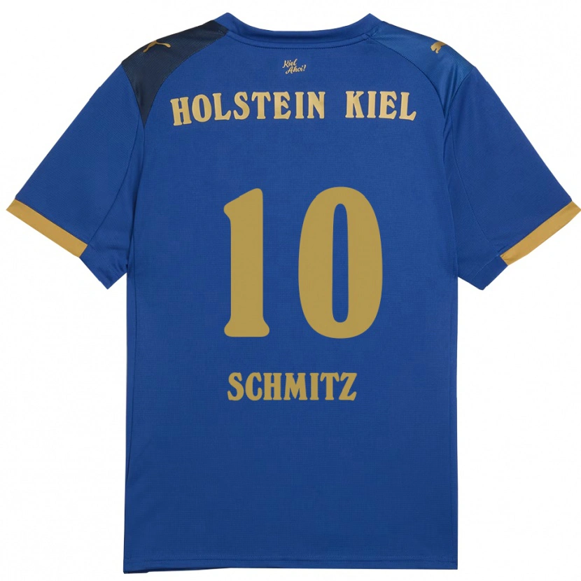 Danxen Kinder Maximilian Schmitz #10 Blau Gold Heimtrikot Trikot 2025/26 T-Shirt Schweiz