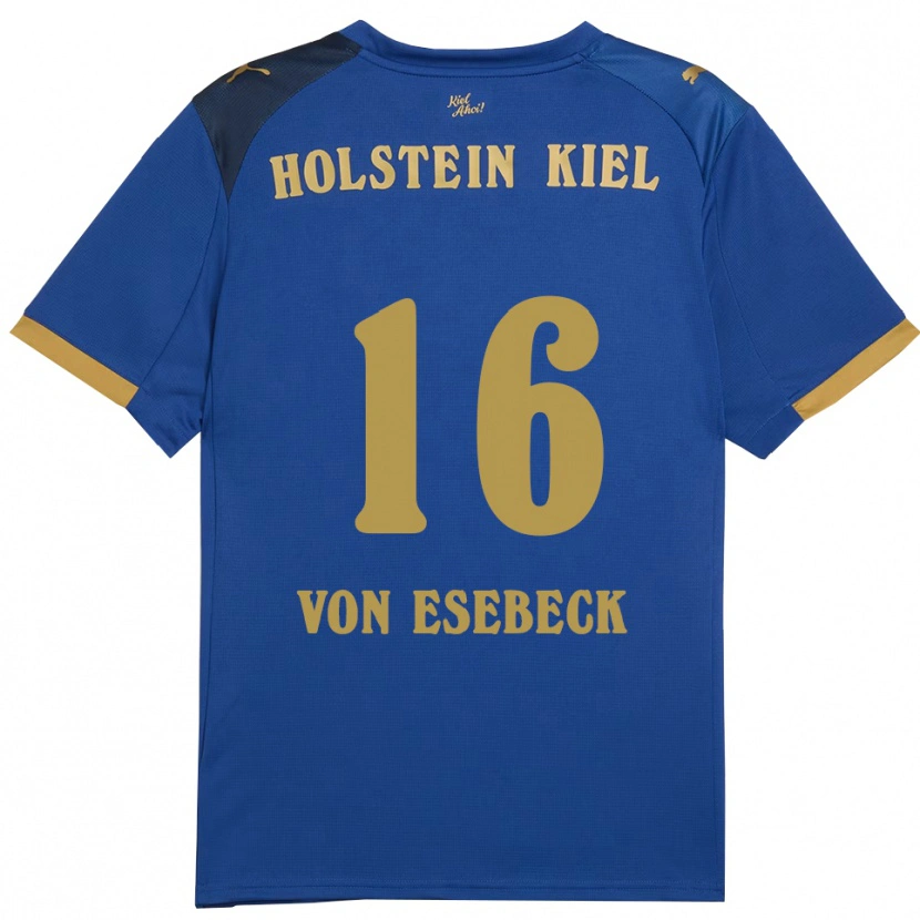 Danxen Kinder Oskar Von Esebeck #16 Blau Gold Heimtrikot Trikot 2025/26 T-Shirt Schweiz