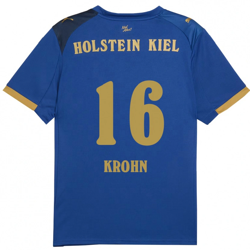 Danxen Kinder Sandra Krohn #16 Blau Gold Heimtrikot Trikot 2025/26 T-Shirt Schweiz