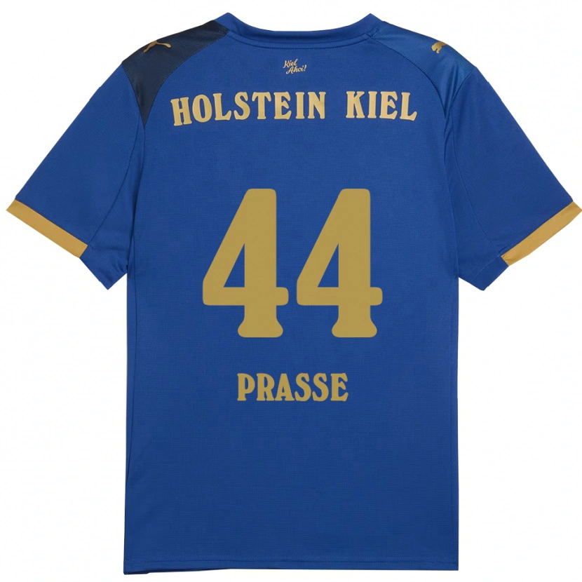 Danxen Kinder Luca Prasse #44 Blau Gold Heimtrikot Trikot 2025/26 T-Shirt Schweiz