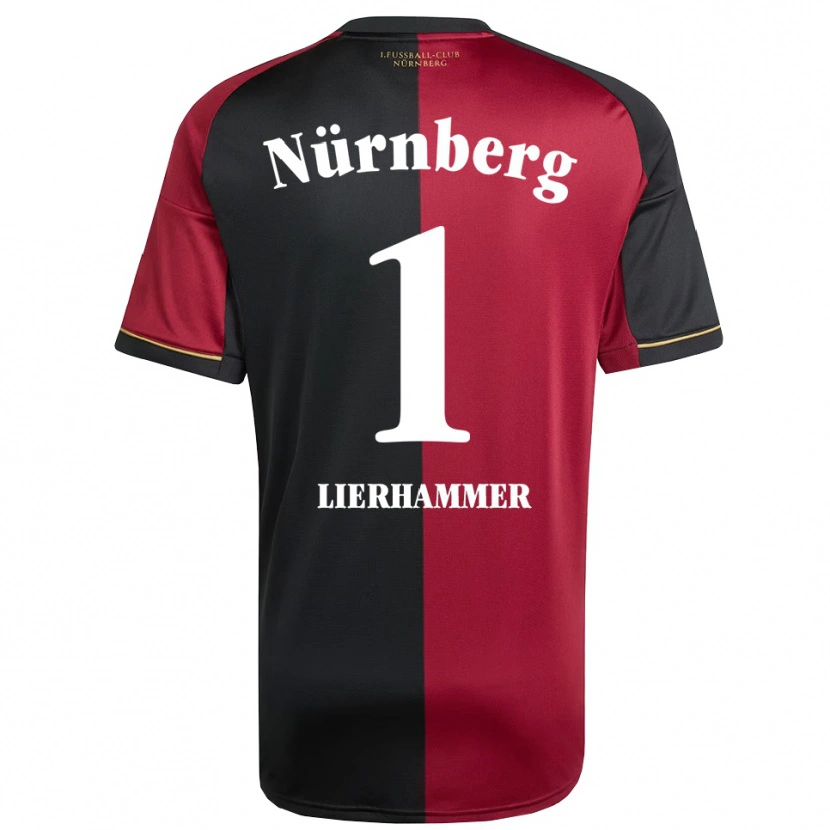 Danxen Kinder Tim Lierhammer #1 Burgunder Schwarz Heimtrikot Trikot 2025/26 T-Shirt Schweiz