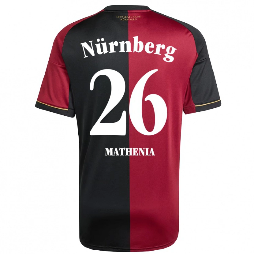 Danxen Kinder Christian Mathenia #26 Burgunder Schwarz Heimtrikot Trikot 2025/26 T-Shirt Schweiz