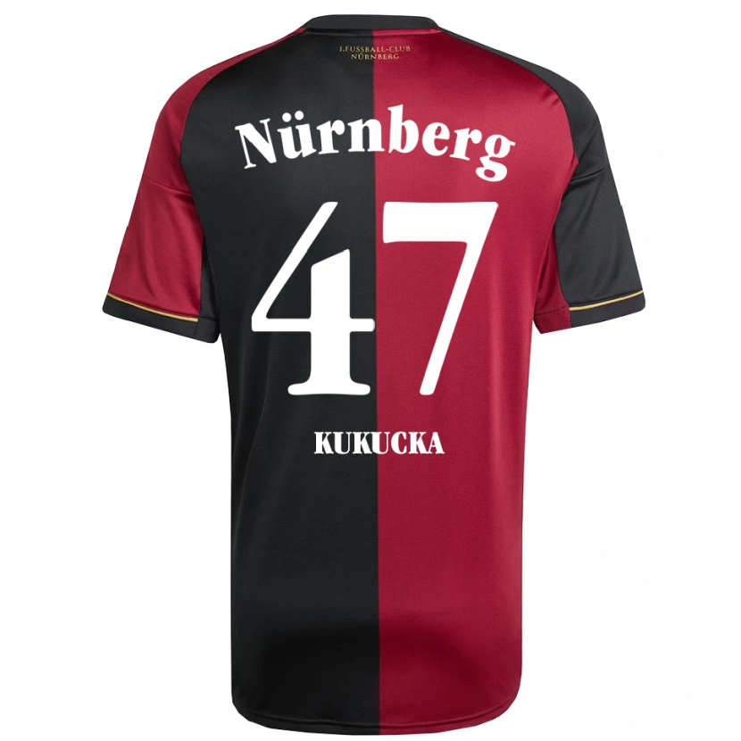 Danxen Kinder Michal Kukucka #47 Burgunder Schwarz Heimtrikot Trikot 2025/26 T-Shirt Schweiz