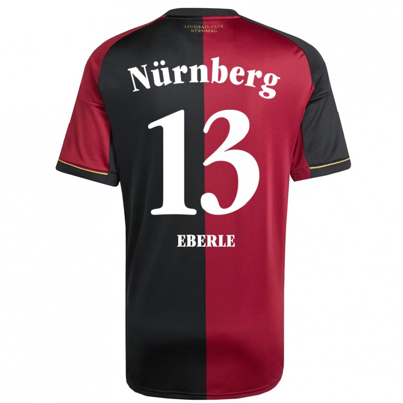 Danxen Kinder Leo Eberle #13 Burgunder Schwarz Heimtrikot Trikot 2025/26 T-Shirt Schweiz