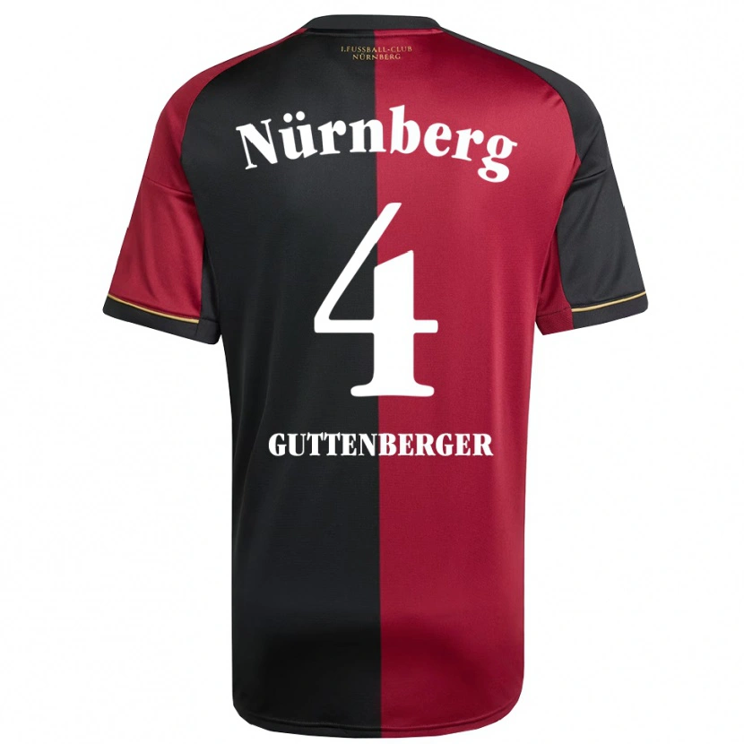 Danxen Kinder Luisa Guttenberger #4 Burgunder Schwarz Heimtrikot Trikot 2025/26 T-Shirt Schweiz