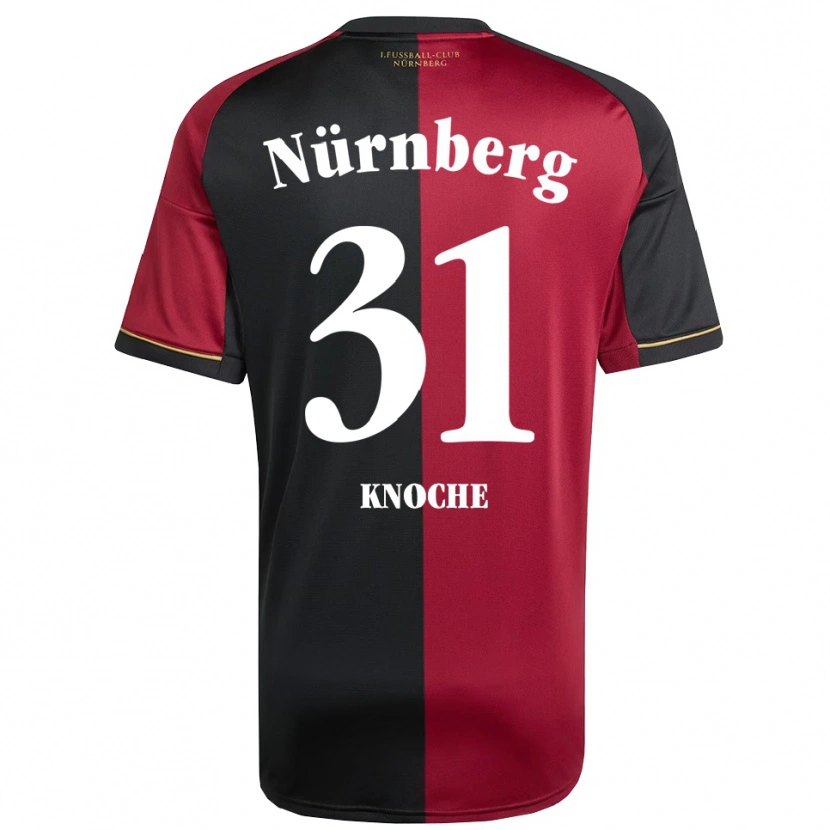 Danxen Kinder Robin Knoche #31 Burgunder Schwarz Heimtrikot Trikot 2025/26 T-Shirt Schweiz