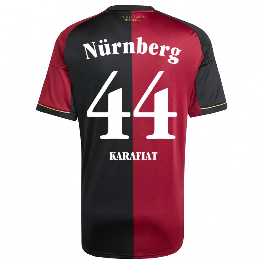 Danxen Kinder Ondrej Karafiat #44 Burgunder Schwarz Heimtrikot Trikot 2025/26 T-Shirt Schweiz