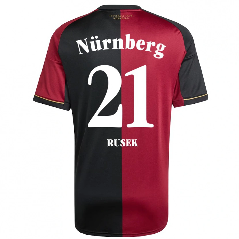 Danxen Kinder Larissa Rusek #21 Burgunder Schwarz Heimtrikot Trikot 2025/26 T-Shirt Schweiz