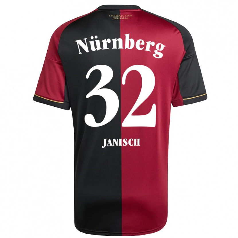 Danxen Kinder Tim Janisch #32 Burgunder Schwarz Heimtrikot Trikot 2025/26 T-Shirt Schweiz