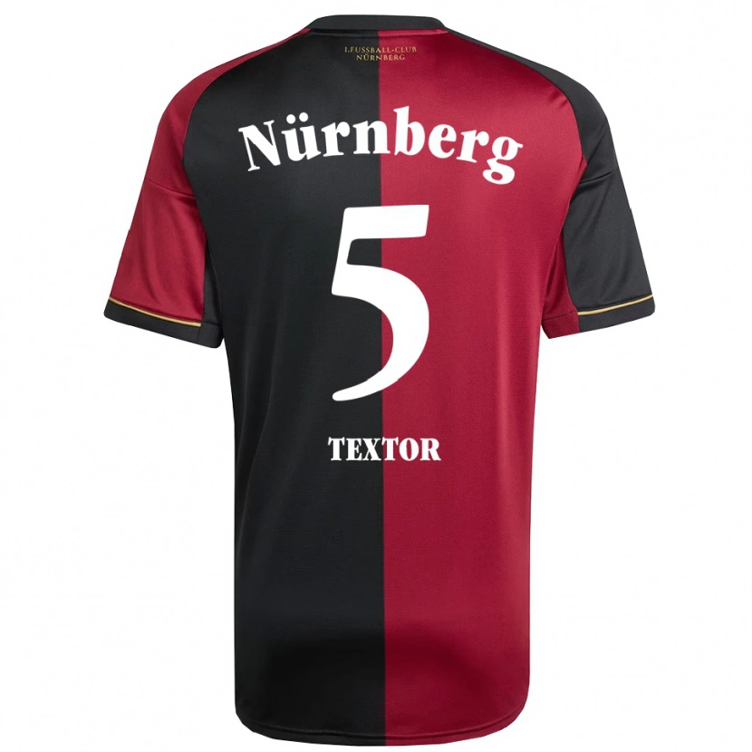 Danxen Kinder Uche Textor #5 Burgunder Schwarz Heimtrikot Trikot 2025/26 T-Shirt Schweiz