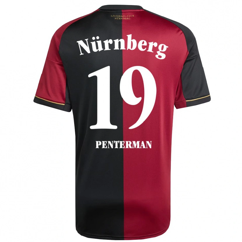 Danxen Kinder Jesper Penterman #19 Burgunder Schwarz Heimtrikot Trikot 2025/26 T-Shirt Schweiz