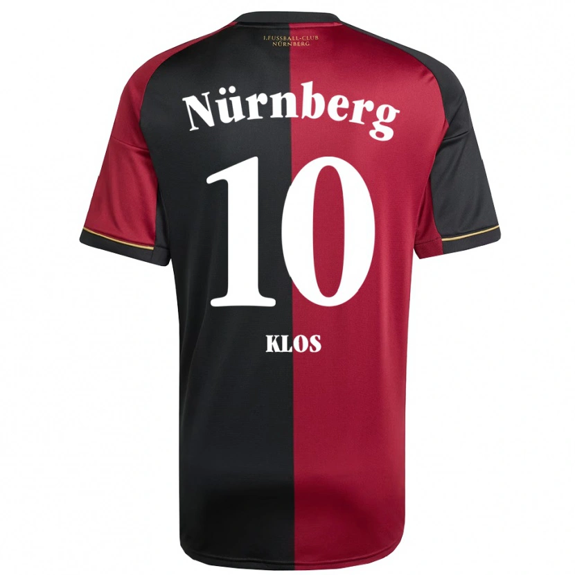 Danxen Kinder David Klos #10 Burgunder Schwarz Heimtrikot Trikot 2025/26 T-Shirt Schweiz