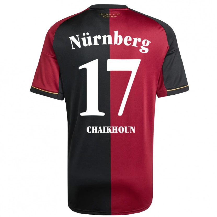 Danxen Kinder Ayoub Chaikhoun #17 Burgunder Schwarz Heimtrikot Trikot 2025/26 T-Shirt Schweiz