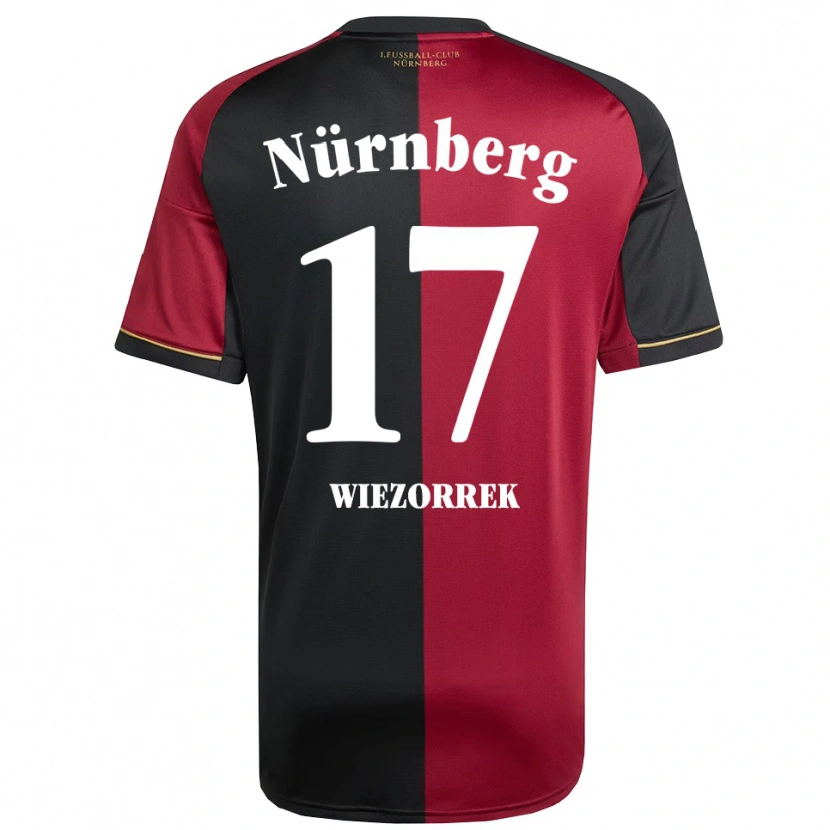 Danxen Kinder Moritz Wiezorrek #17 Burgunder Schwarz Heimtrikot Trikot 2025/26 T-Shirt Schweiz
