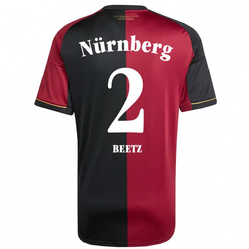 Danxen Kinder Lucas Beetz #2 Burgunder Schwarz Heimtrikot Trikot 2025/26 T-Shirt Schweiz