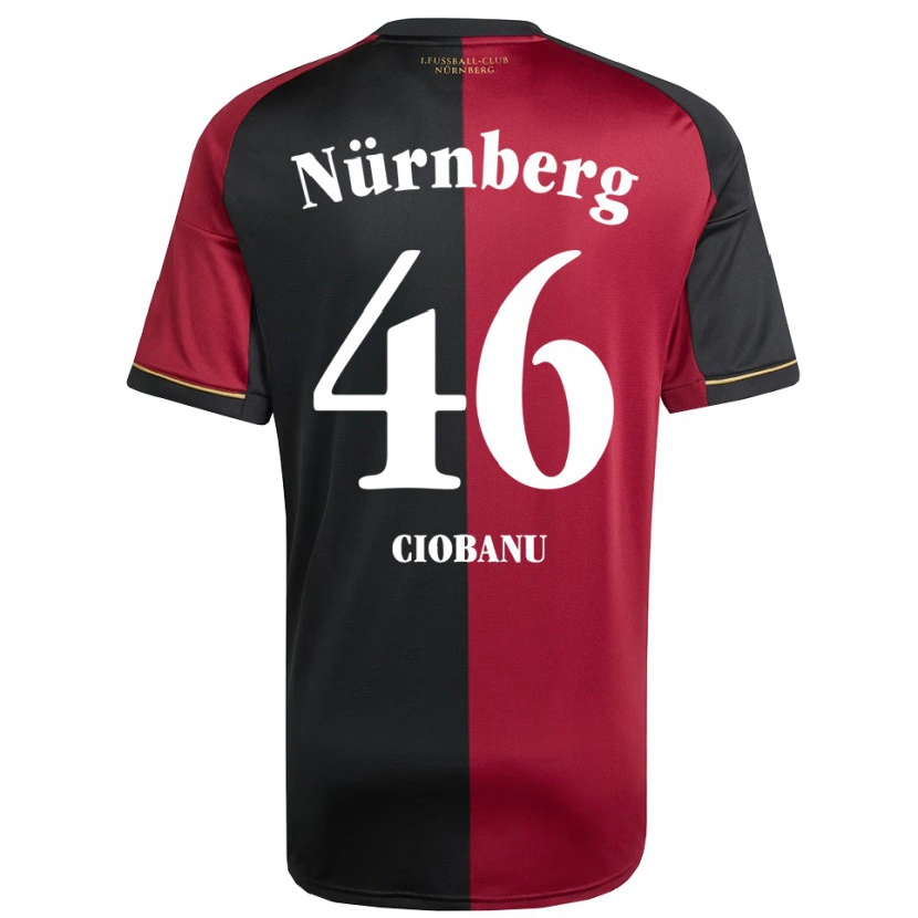 Danxen Kinder Ion Ciobanu #46 Burgunder Schwarz Heimtrikot Trikot 2025/26 T-Shirt Schweiz