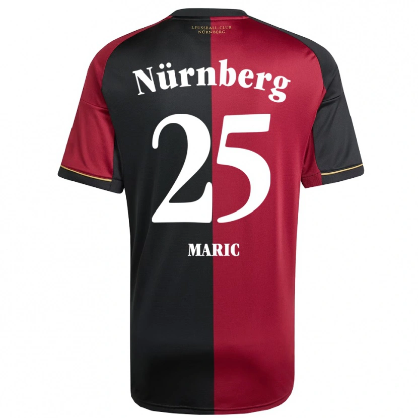 Danxen Kinder Luka Maric #25 Burgunder Schwarz Heimtrikot Trikot 2025/26 T-Shirt Schweiz