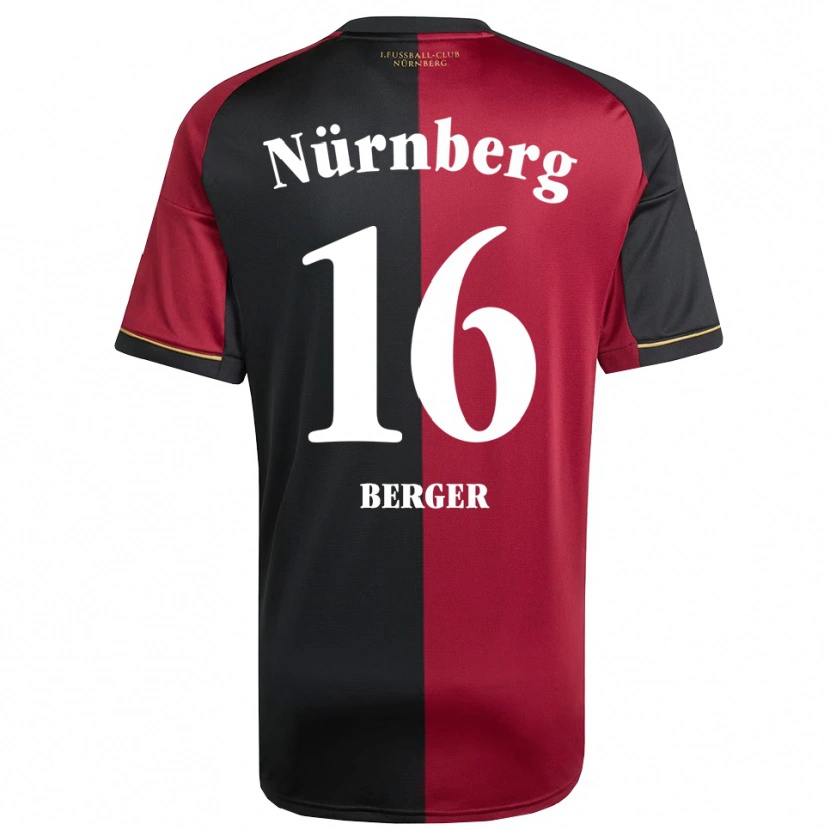 Danxen Kinder Tim Berger #16 Burgunder Schwarz Heimtrikot Trikot 2025/26 T-Shirt Schweiz