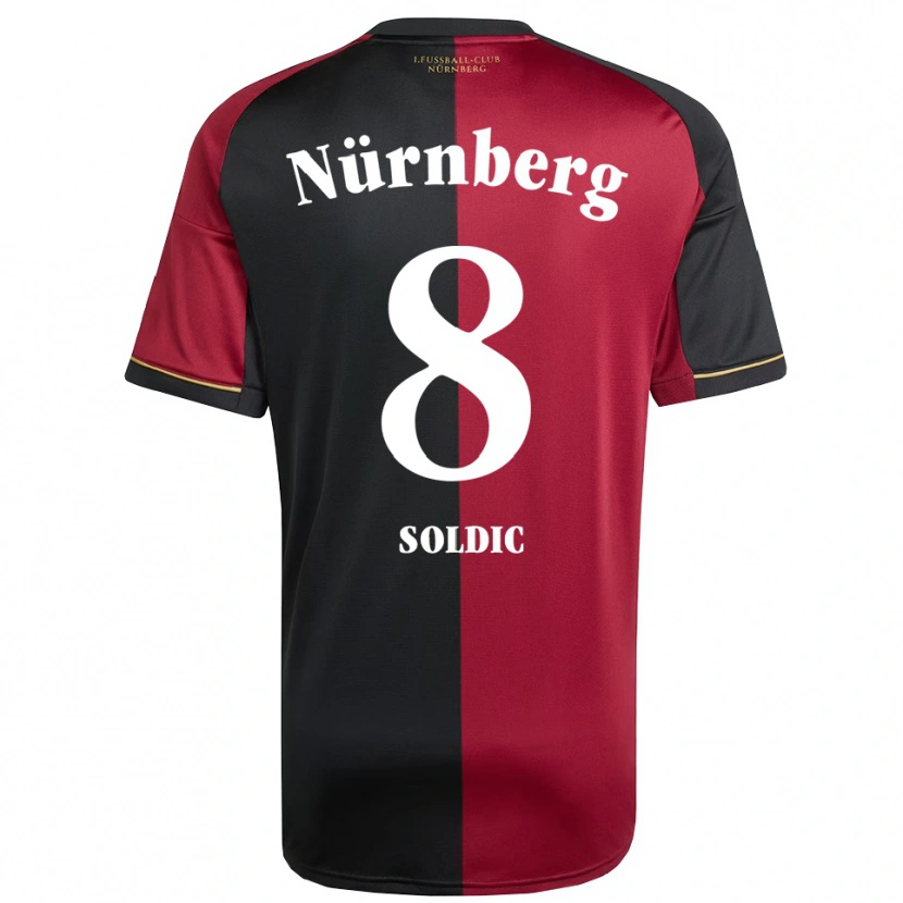 Danxen Kinder Marko Soldic #8 Burgunder Schwarz Heimtrikot Trikot 2025/26 T-Shirt Schweiz