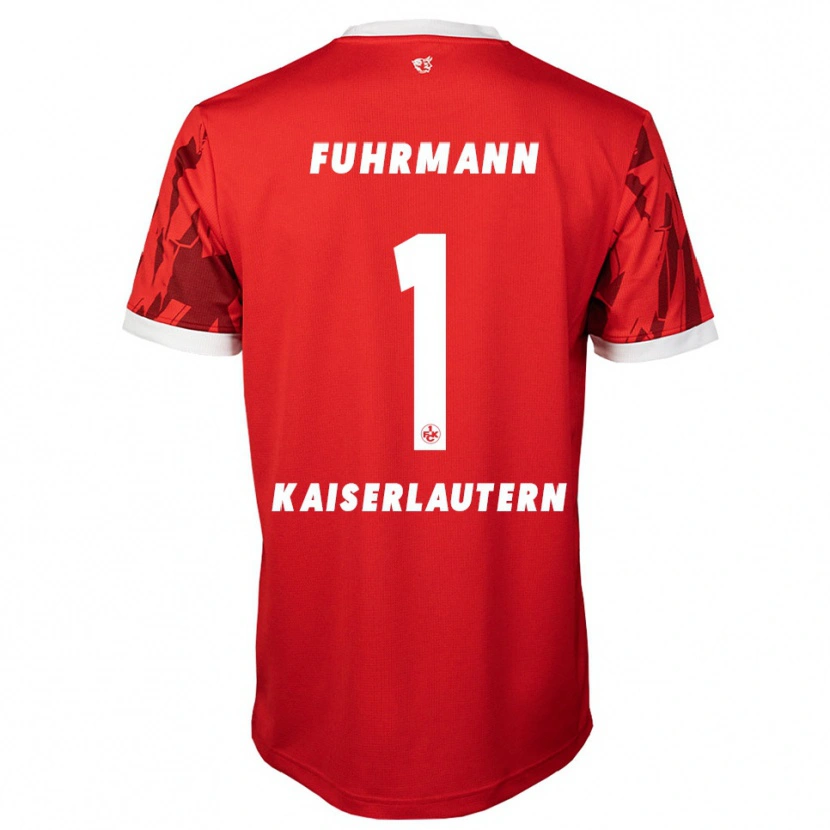 Danxen Kinder Lasse Fuhrmann #1 Rot Weiß Heimtrikot Trikot 2025/26 T-Shirt Schweiz