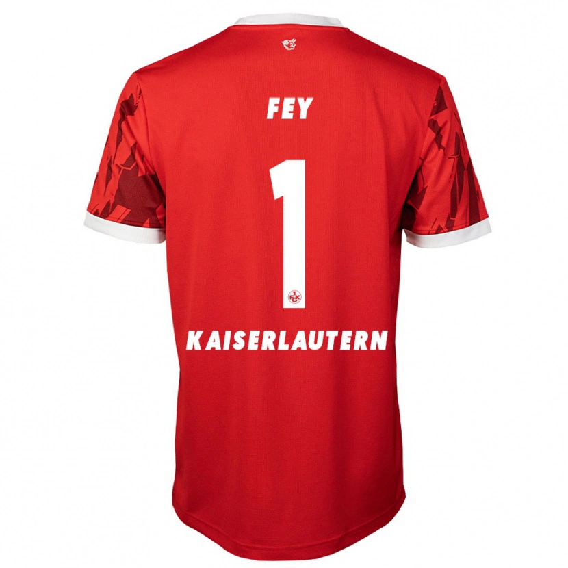 Danxen Kinder Tyler Fey #1 Rot Weiß Heimtrikot Trikot 2025/26 T-Shirt Schweiz