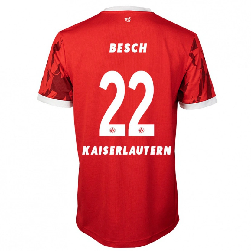 Danxen Kinder Philipp Besch #22 Rot Weiß Heimtrikot Trikot 2025/26 T-Shirt Schweiz