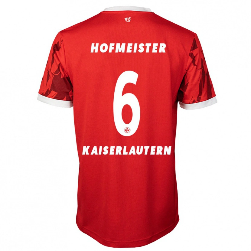 Danxen Kinder Dion Hofmeister #6 Rot Weiß Heimtrikot Trikot 2025/26 T-Shirt Schweiz