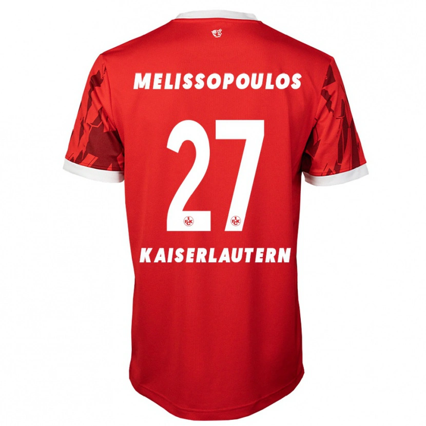 Danxen Kinder Samuel Melissopoulos #27 Rot Weiß Heimtrikot Trikot 2025/26 T-Shirt Schweiz