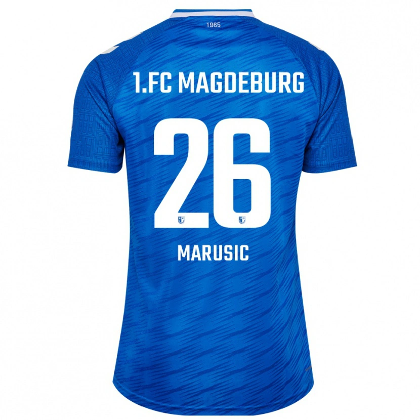 Danxen Kinder Aleksa Marusic #26 Blau Weiß Heimtrikot Trikot 2025/26 T-Shirt Schweiz