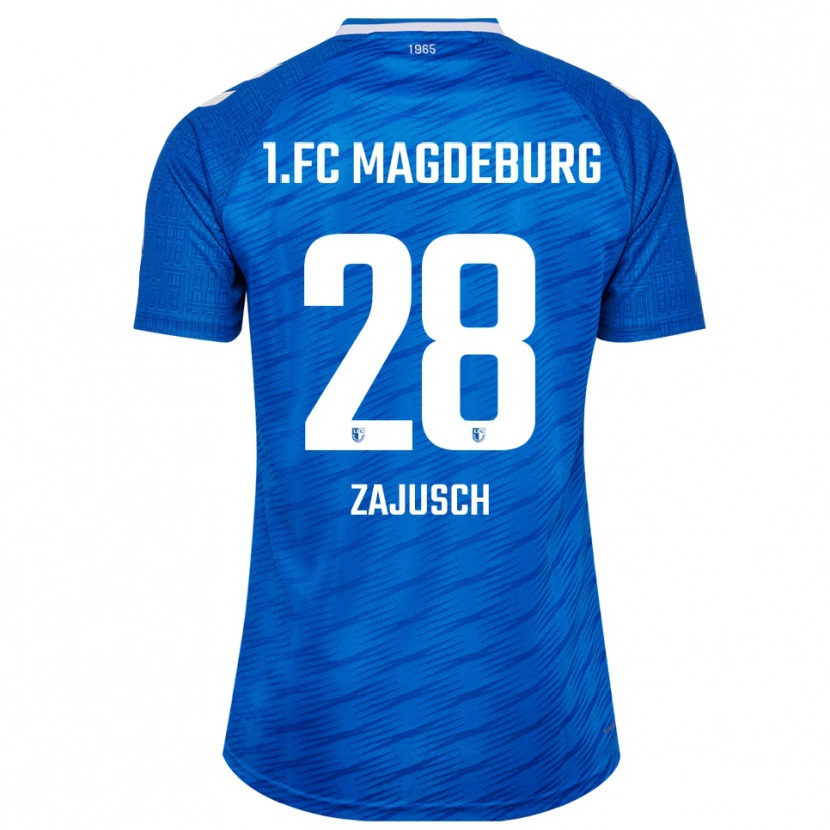 Danxen Kinder Marcel Zajusch #28 Blau Weiß Heimtrikot Trikot 2025/26 T-Shirt Schweiz