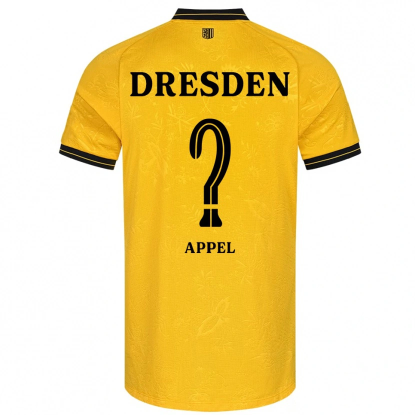 Danxen Kinder Patricia Appel #0 Gelb Schwarz Heimtrikot Trikot 2025/26 T-Shirt Schweiz