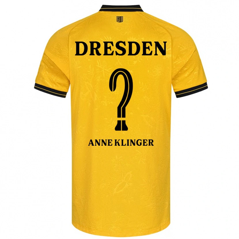 Danxen Kinder Jo Anne Klinger #0 Gelb Schwarz Heimtrikot Trikot 2025/26 T-Shirt Schweiz