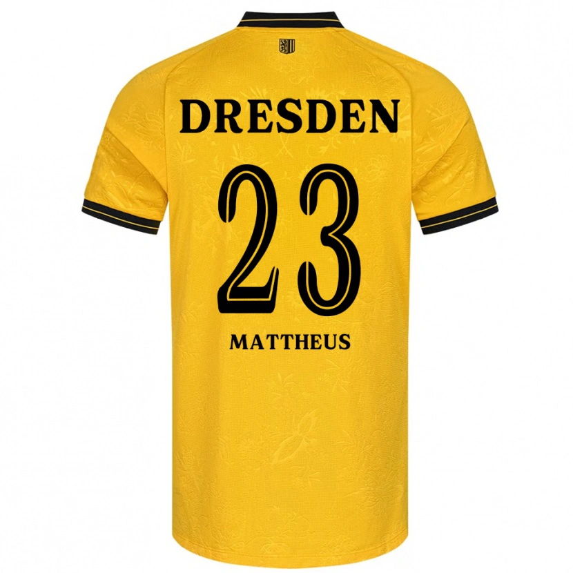 Danxen Kinder Paul Mattheus #23 Gelb Schwarz Heimtrikot Trikot 2025/26 T-Shirt Schweiz