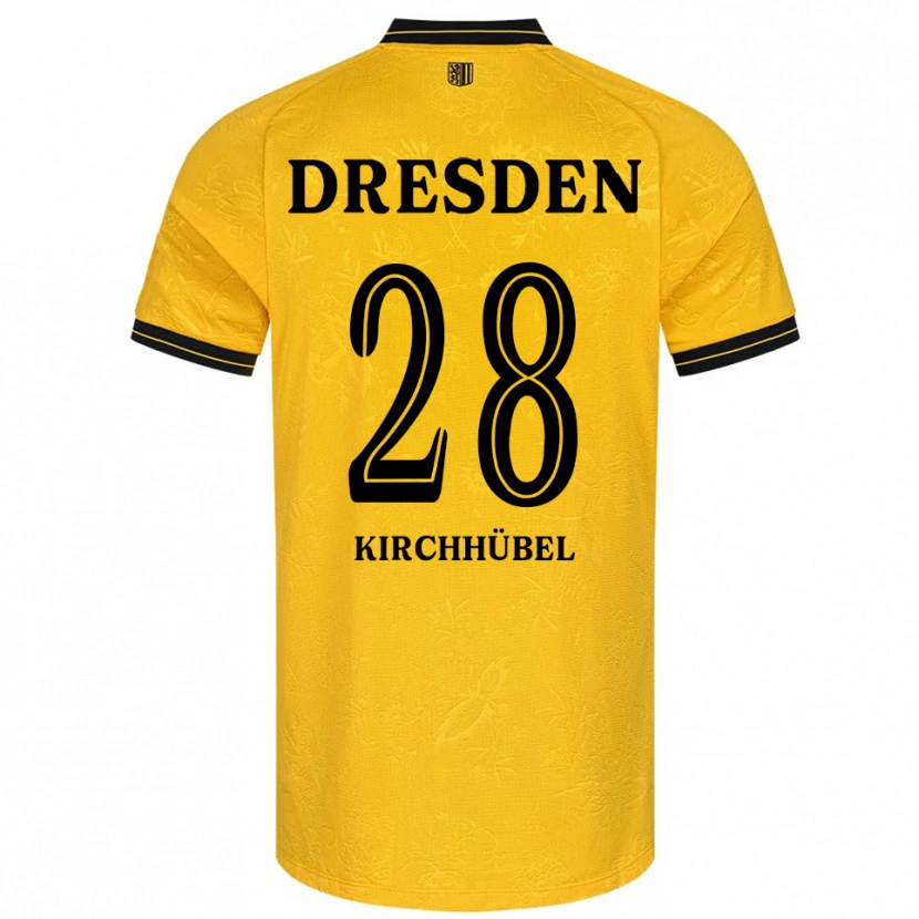 Danxen Kinder Willi Kirchhübel #28 Gelb Schwarz Heimtrikot Trikot 2025/26 T-Shirt Schweiz