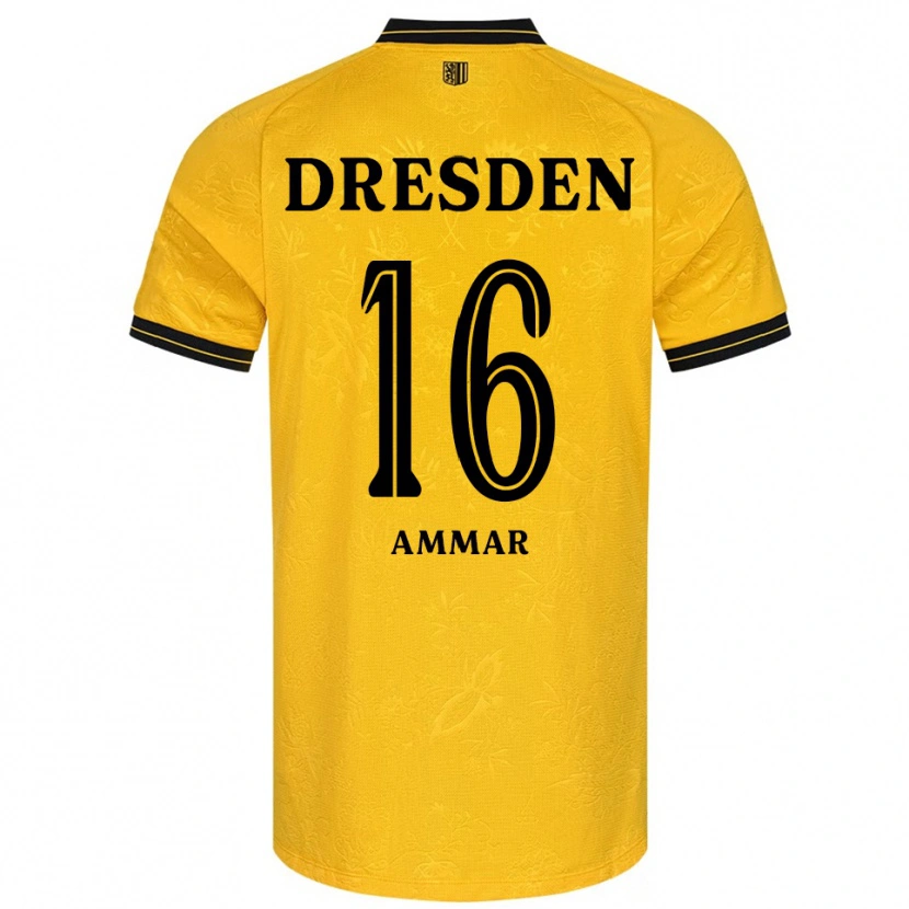 Danxen Kinder Amer Ammar #16 Gelb Schwarz Heimtrikot Trikot 2025/26 T-Shirt Schweiz