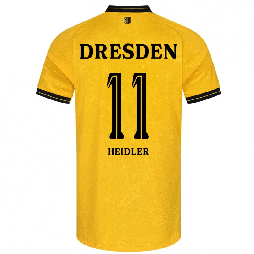 Danxen Kinder Liam Heidler #11 Gelb Schwarz Heimtrikot Trikot 2025/26 T-Shirt Schweiz