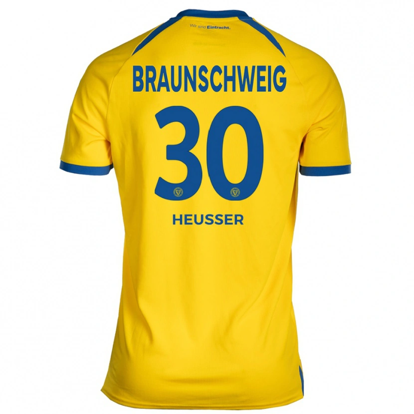 Danxen Kinder Robin Heußer #30 Gelb Blau Heimtrikot Trikot 2025/26 T-Shirt Schweiz