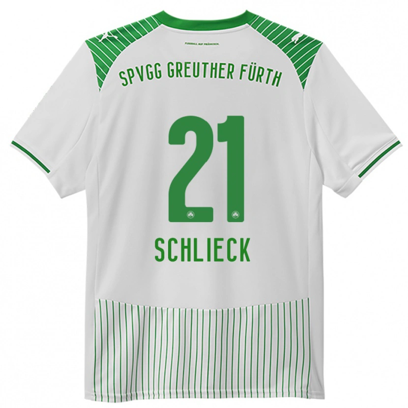 Danxen Kinder Timo Schlieck #21 Weiß Grün Heimtrikot Trikot 2025/26 T-Shirt Schweiz