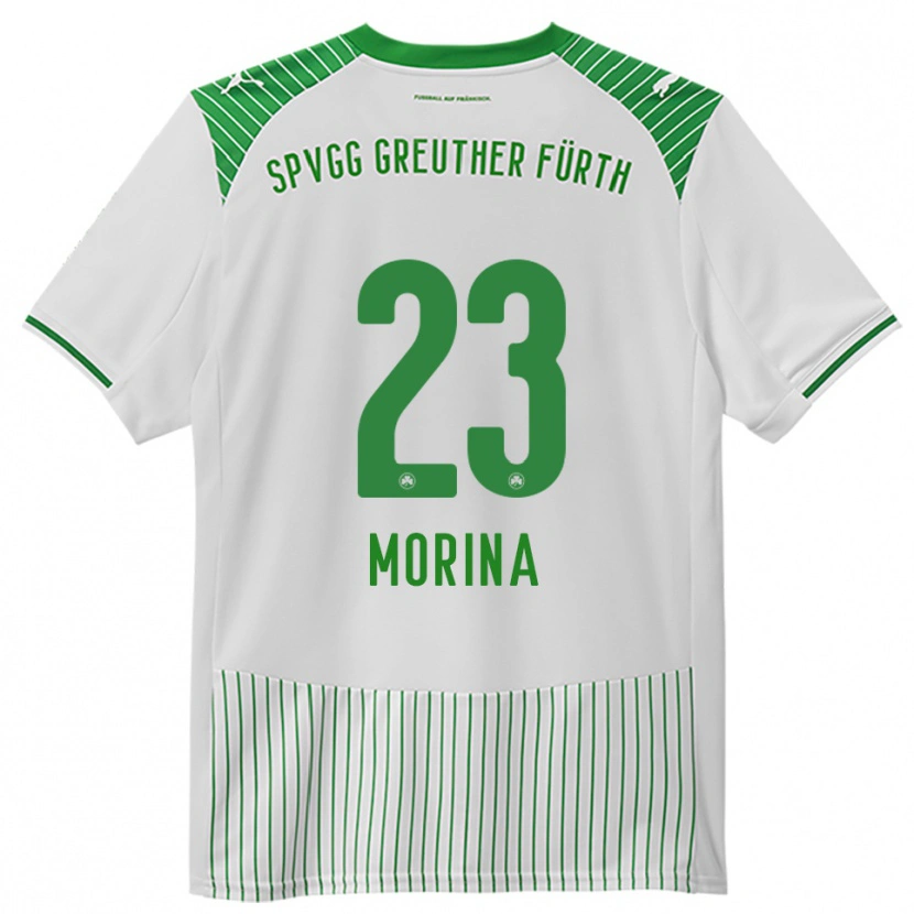 Danxen Kinder Dion Morina #23 Weiß Grün Heimtrikot Trikot 2025/26 T-Shirt Schweiz