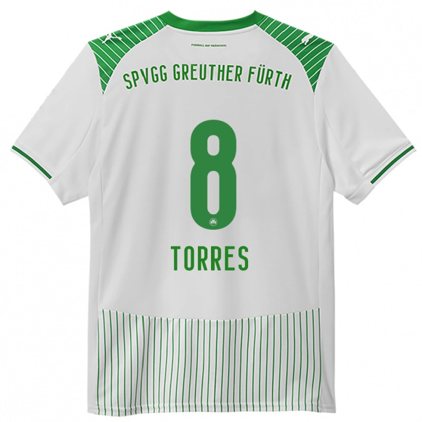Danxen Kinder Lucas Torres #8 Weiß Grün Heimtrikot Trikot 2025/26 T-Shirt Schweiz