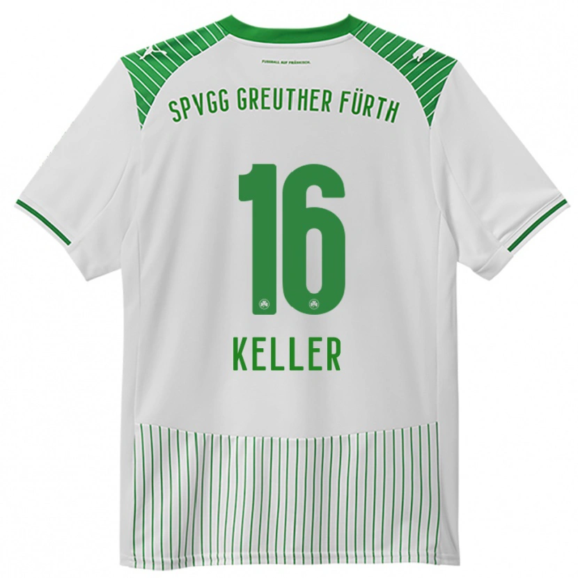 Danxen Kinder Aaron Keller #16 Weiß Grün Heimtrikot Trikot 2025/26 T-Shirt Schweiz