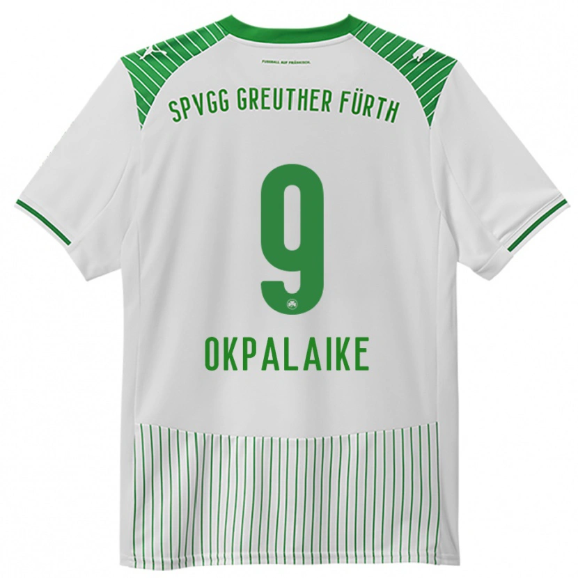 Danxen Kinder Joshua Okpalaike #9 Weiß Grün Heimtrikot Trikot 2025/26 T-Shirt Schweiz