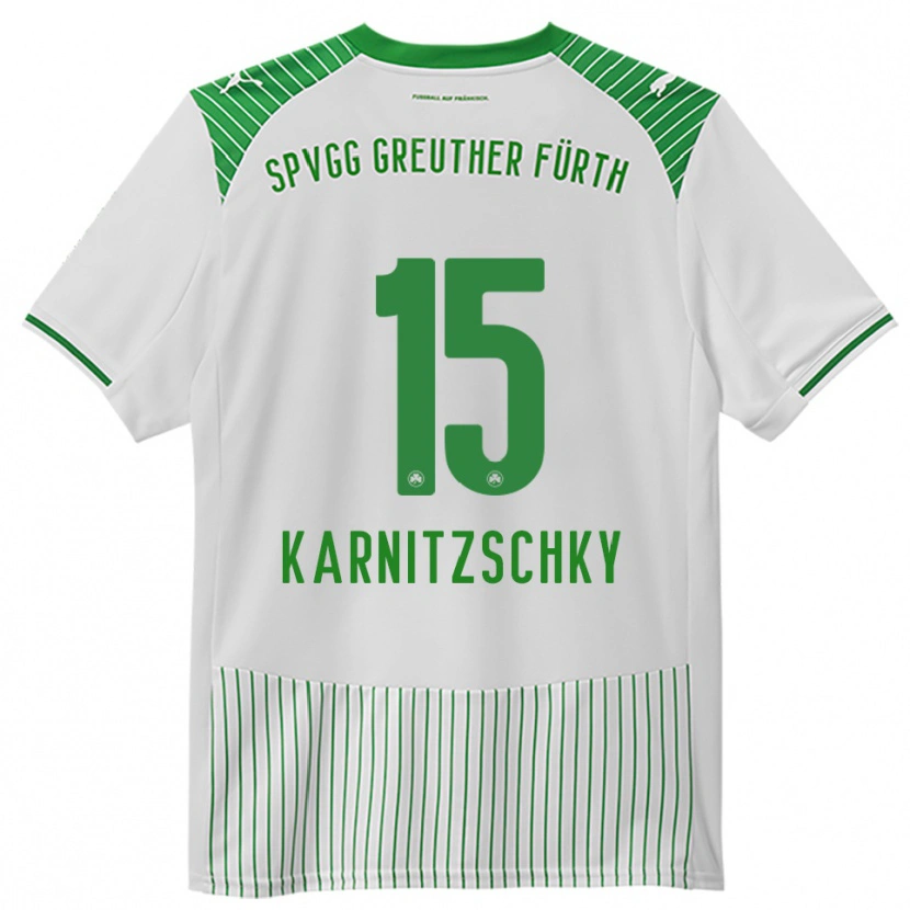 Danxen Kinder Nick Karnitzschky #15 Weiß Grün Heimtrikot Trikot 2025/26 T-Shirt Schweiz