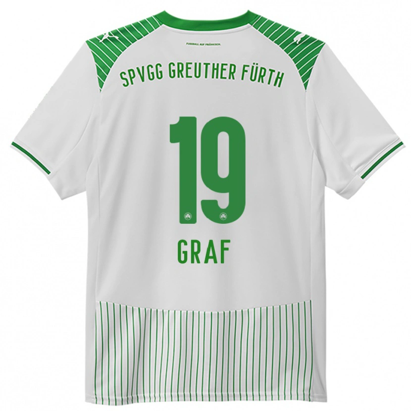 Danxen Kinder Fabian Graf #19 Weiß Grün Heimtrikot Trikot 2025/26 T-Shirt Schweiz