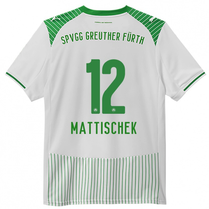 Danxen Kinder Jakob Mattischek #12 Weiß Grün Heimtrikot Trikot 2025/26 T-Shirt Schweiz